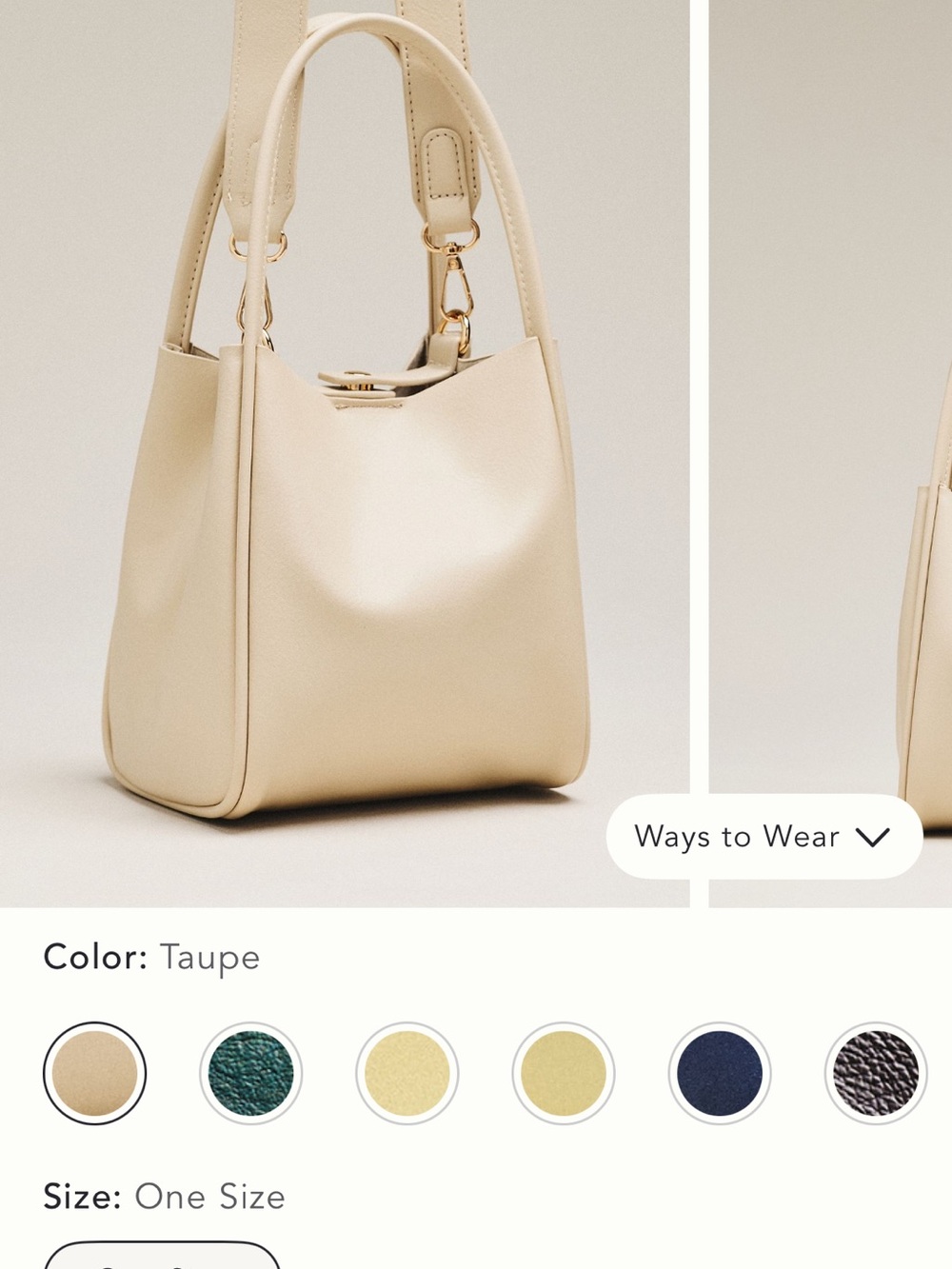 Anthropologie hollace tote mini addition tan